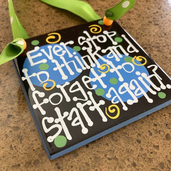 Whimsical Tile Décor Ready to Hang - Picture 2 of 4